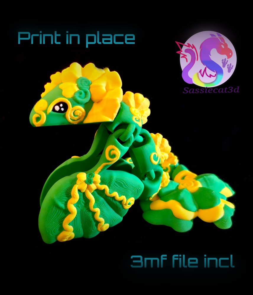 Shamrock Linked Dragon *Personal Use* 3d model