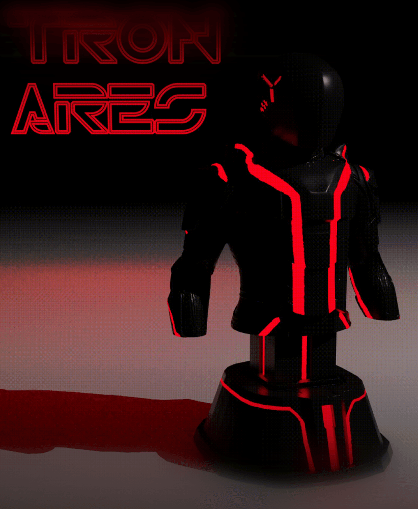 Tron Ares Bust 3d model