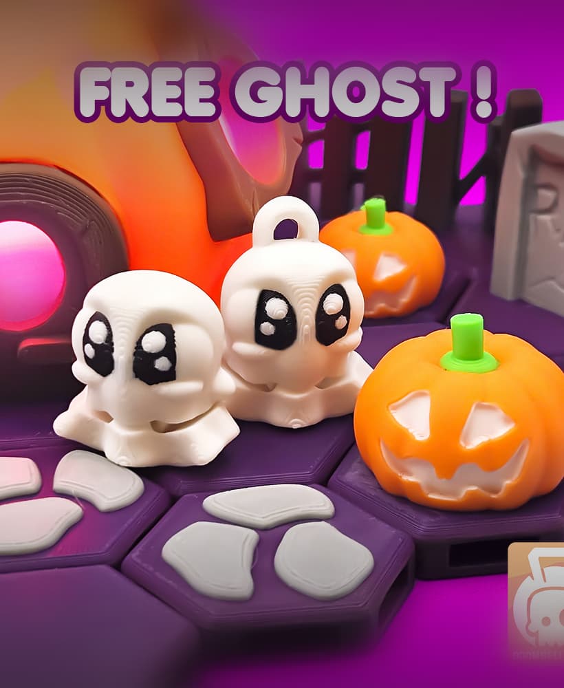 FREE Articulated Mini Ghost 3d model