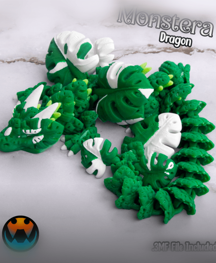 Monstera Leaf Dragon 3d model