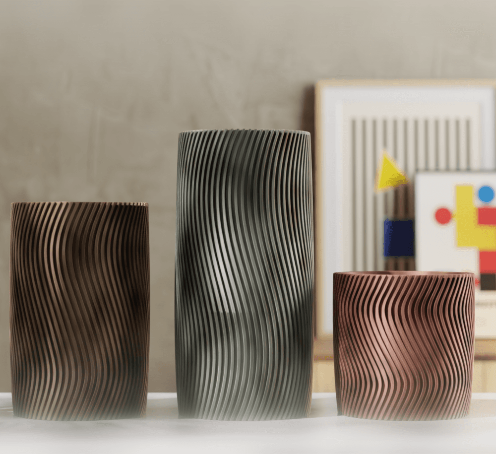 Wavy - Modular Planter V1 3d model