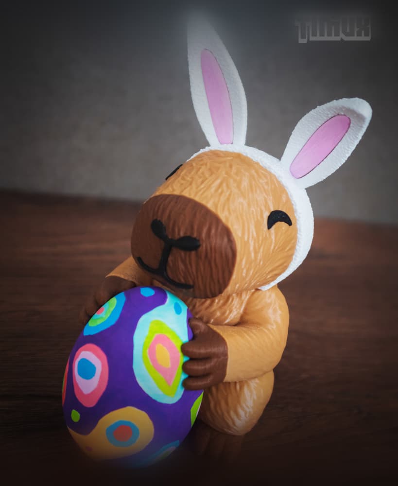CAPYBARA WITH EASTER EGG 3d model