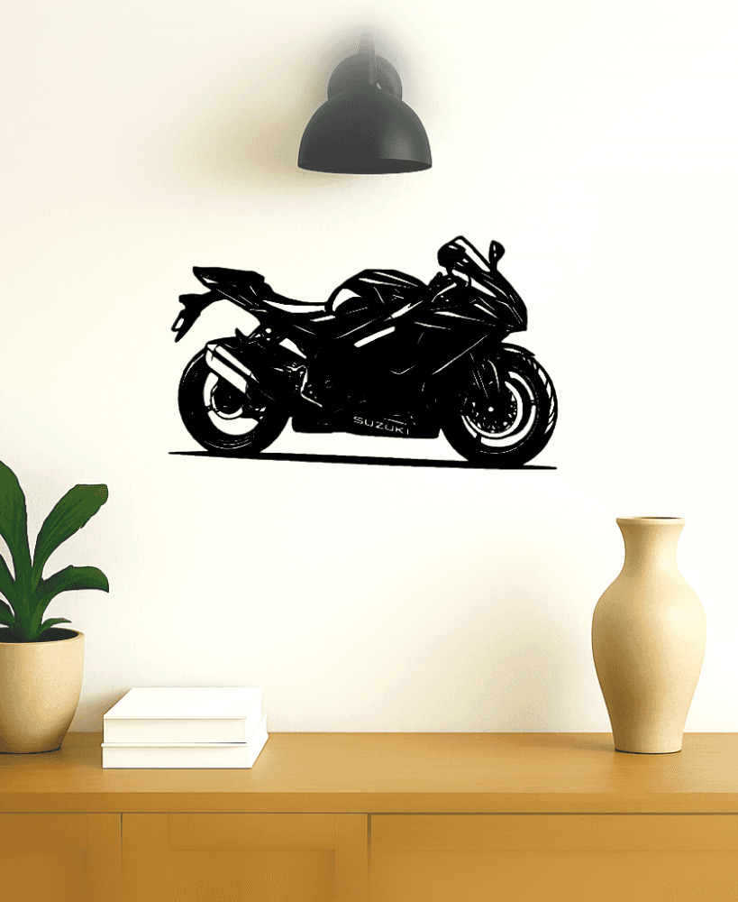 Décoration murale de moto 3d model