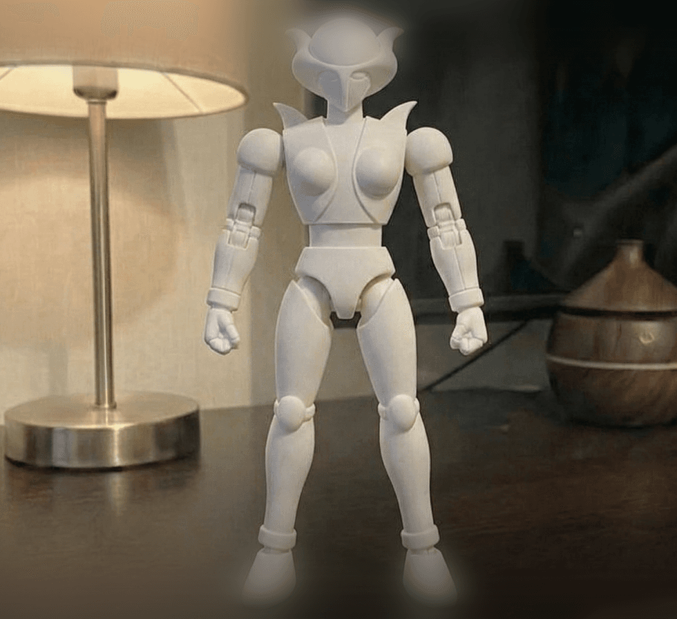 Afrodite A Robot: Design Sferico Icona Morbida 3d model
