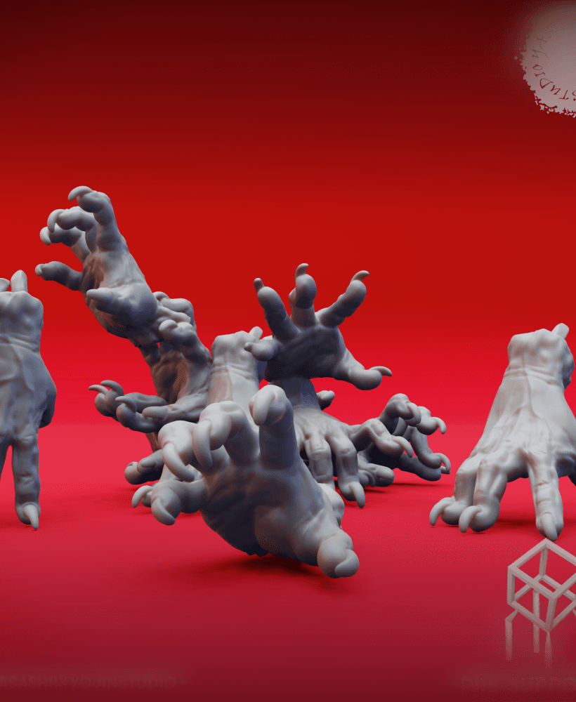 Crawling Claws - Tabletop Miniature (Pre-Supported) 3d model