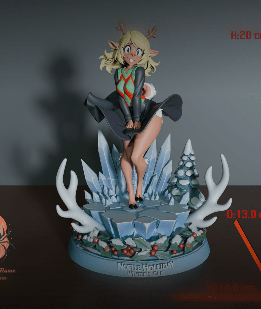 Noelle Holiday | Deltarune Fan Art 3d model