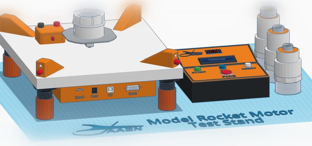 Model Rocket Motor Test Stand 3d model