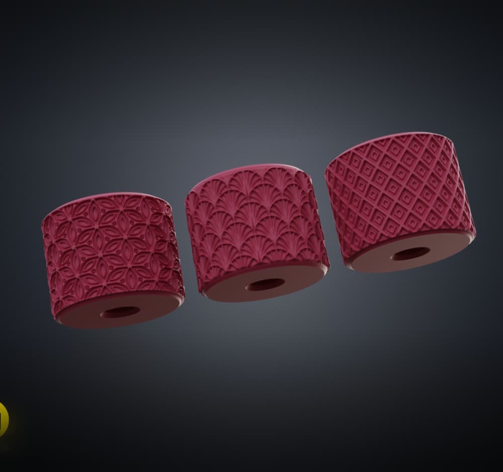 Texture Rollers Japanese Patterns middle Vol.3 (7โ9) 3d model