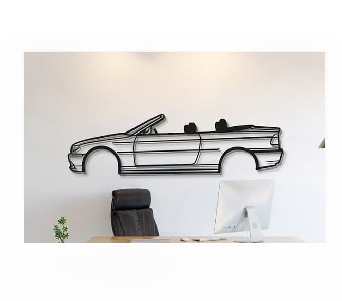 BMW - E46 Cabriolet Wall Art 3d model