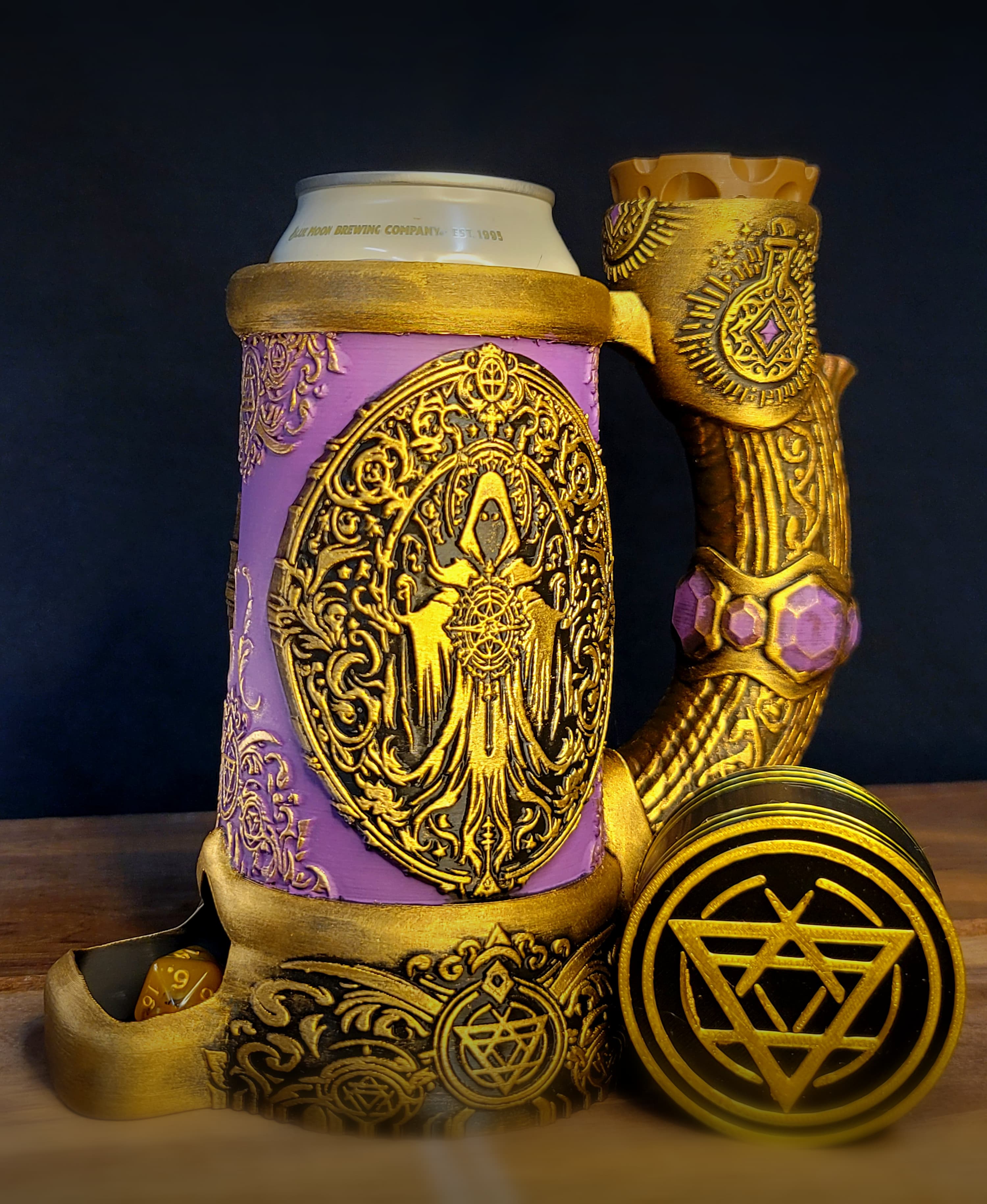12oz Dark Sorcery Can Cozy dice Tower 3d model