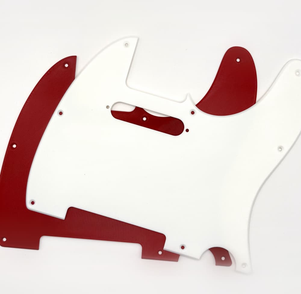 Pickguard for Fender Telecaster Guitar with Lipstick Pickup, 8 Screws 3d model