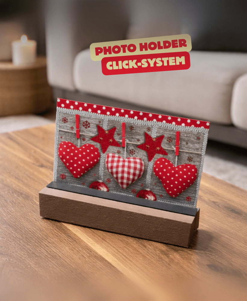 PHOTO HOLDER (CLICK SYSTEM) / MINIMAL HOMEDECOR / HOME ESSENTIALS / DECOR 3d model
