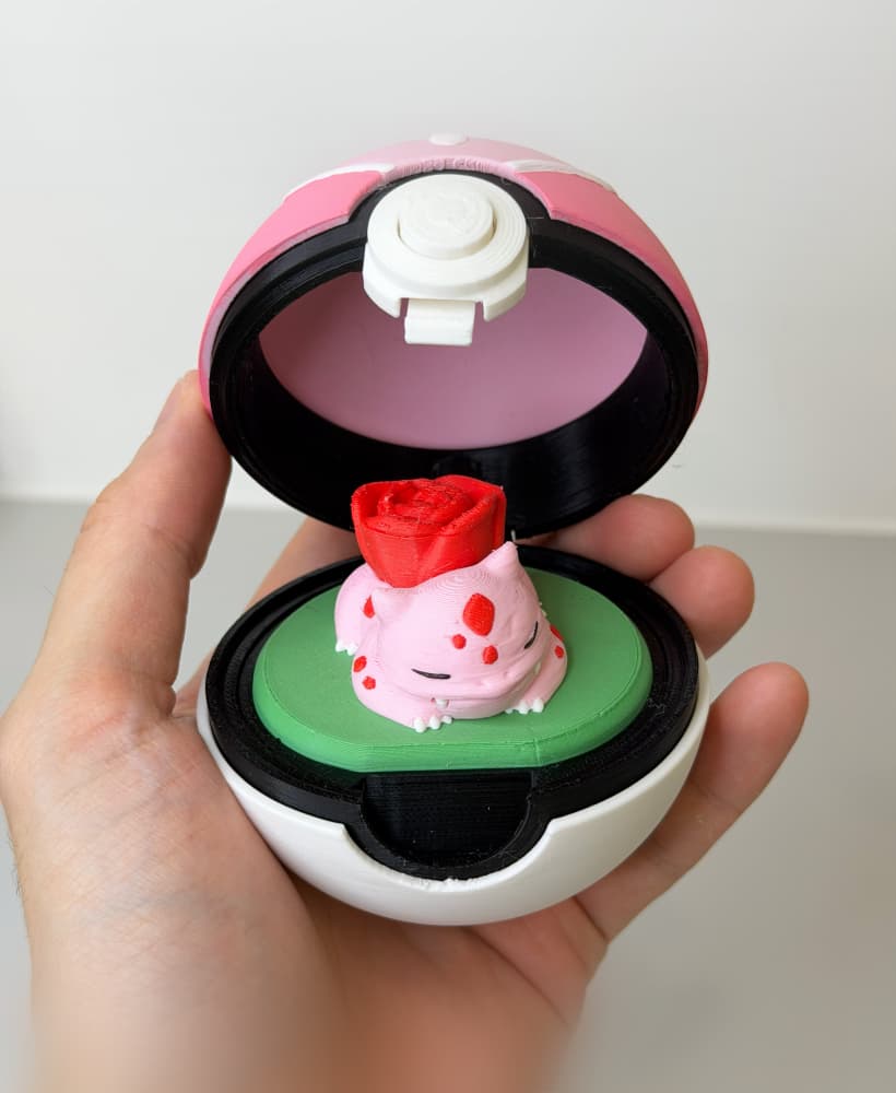 Valentine Pokeball Bulbasaur 3d model