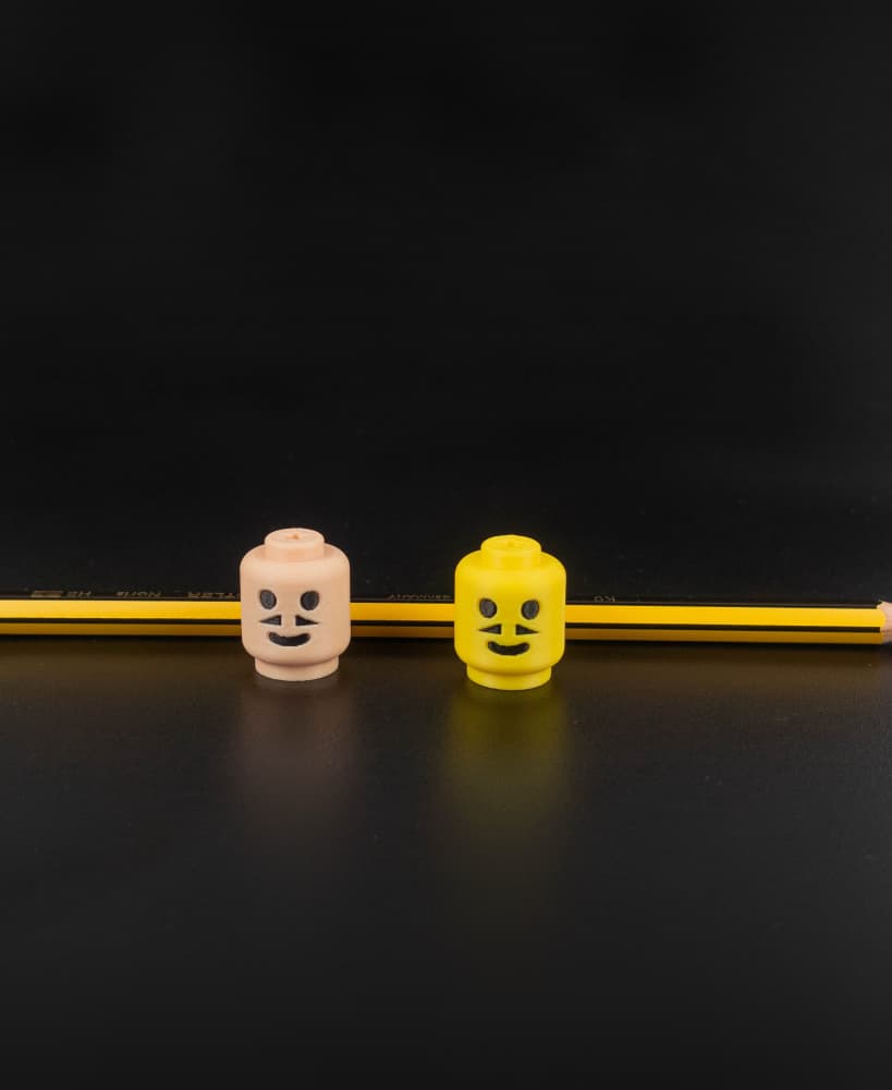 Lego Pencil Topper (mustache) 3d model