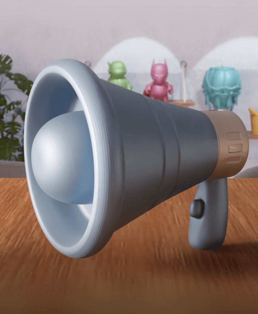 Tactical Megaphone - High Fidelity Desktop Accessory 3d model