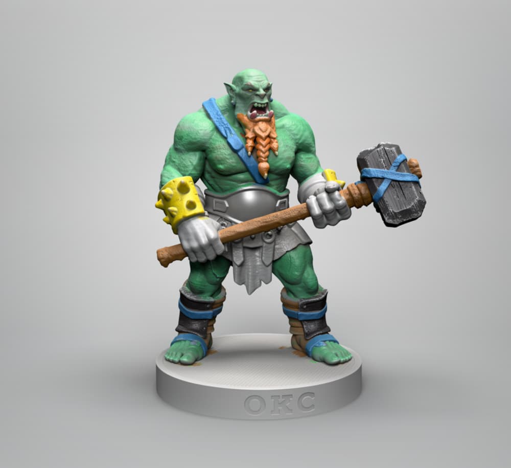 Orc with hammer 3d model