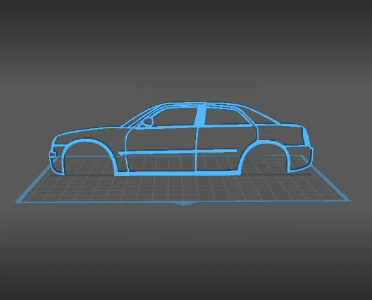 Chrysler - 300C Wall Art 3d model