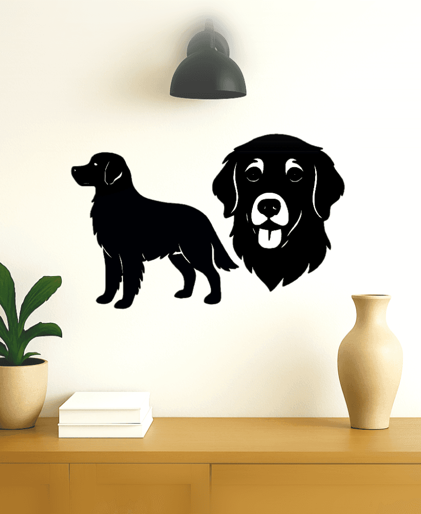 Décoration murale de chien 3d model