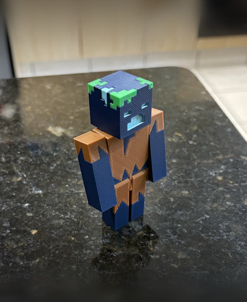 Drowned fully articulated 3d model