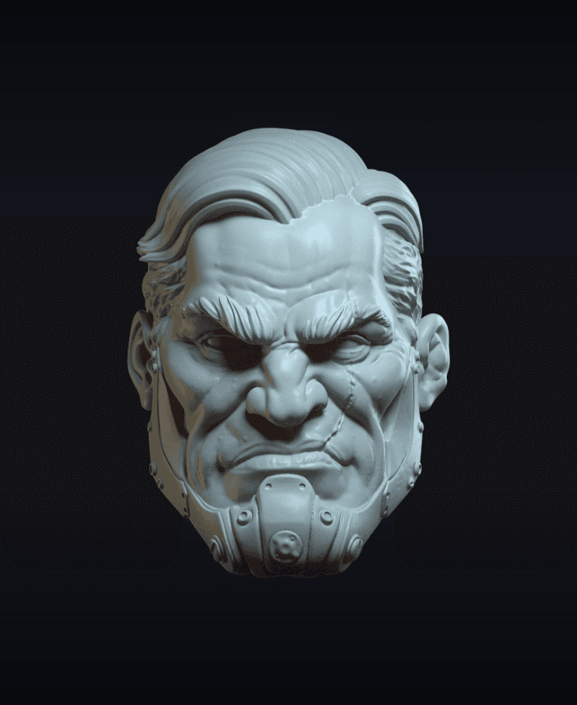 Dex v13 Action Figure Head 3d model