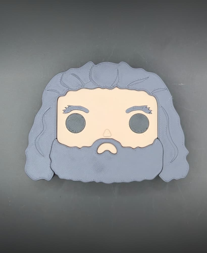 Blokkheadz Hagrid - Magnet, Ornament & Regular Collectible 3d model