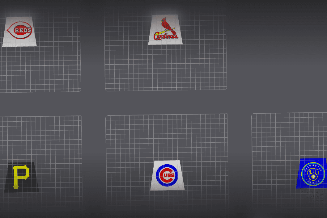 NL Central MLB Torso Inserts 3d model