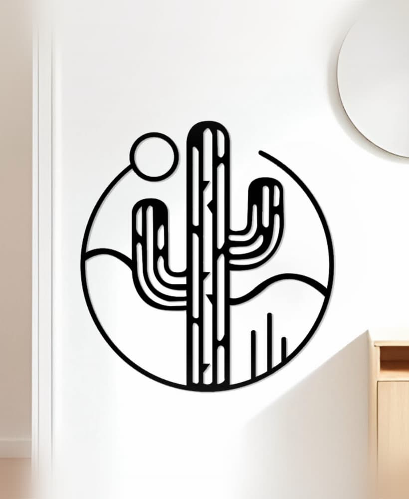 Cactus Wall Art, Wall Decor, Home Decor 3d model