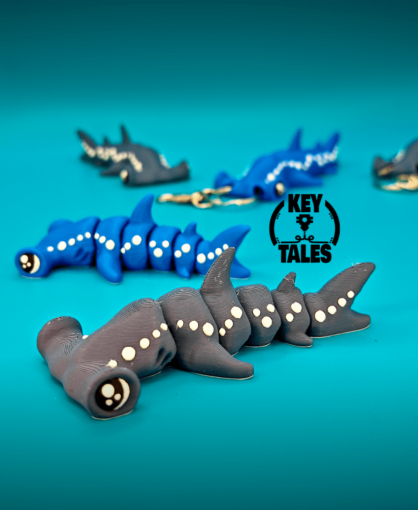 The Hammerhead (flexi keychain - magnet & mini!) 3d model