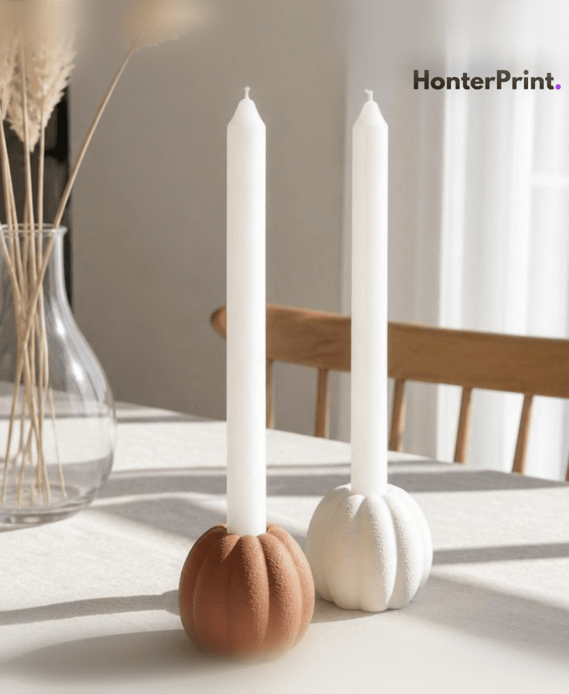 Jack-O'-Lantern LED Candle Bundle STL | Halloween Pumpkin Lantern Set | 3D Print Files | Luxury Fall 3d model