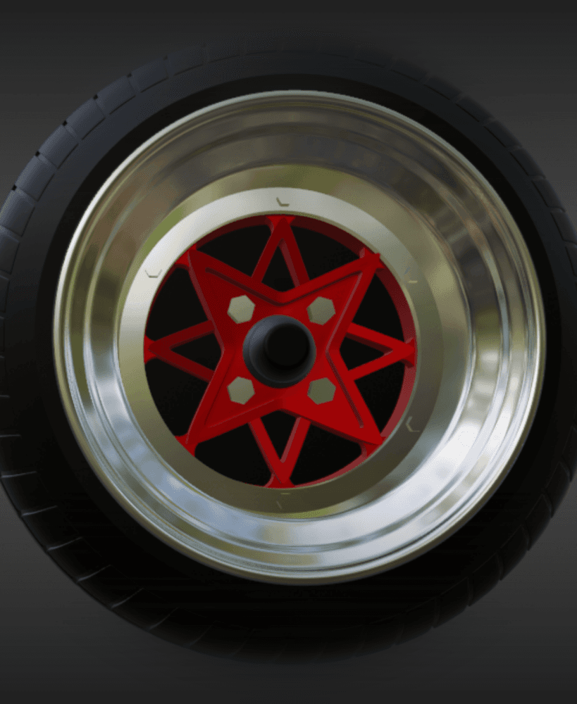 SSR Starshark wheels 1/64 JDM 3d model