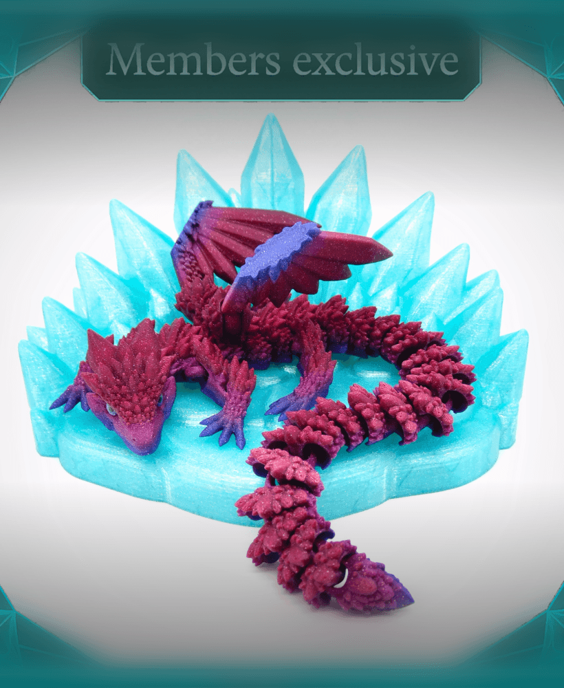 Crystal Dragon Stand 3d model