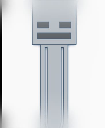 skeleton/wither skeleton bookmark .stl 3d model