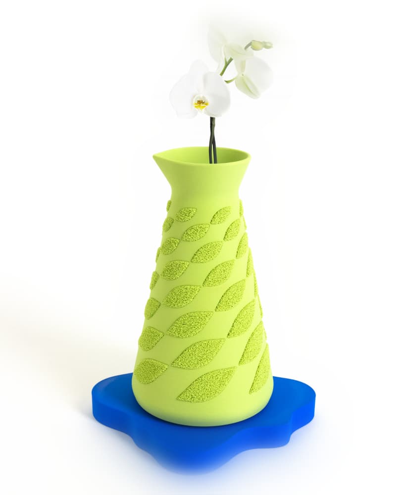 Swirling Breeze Carafe // Multitexture Vase, Container, Water Jug 3d model
