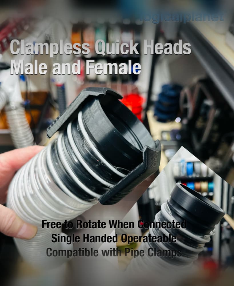 LPE25 Clampless Quick Connect 3d model