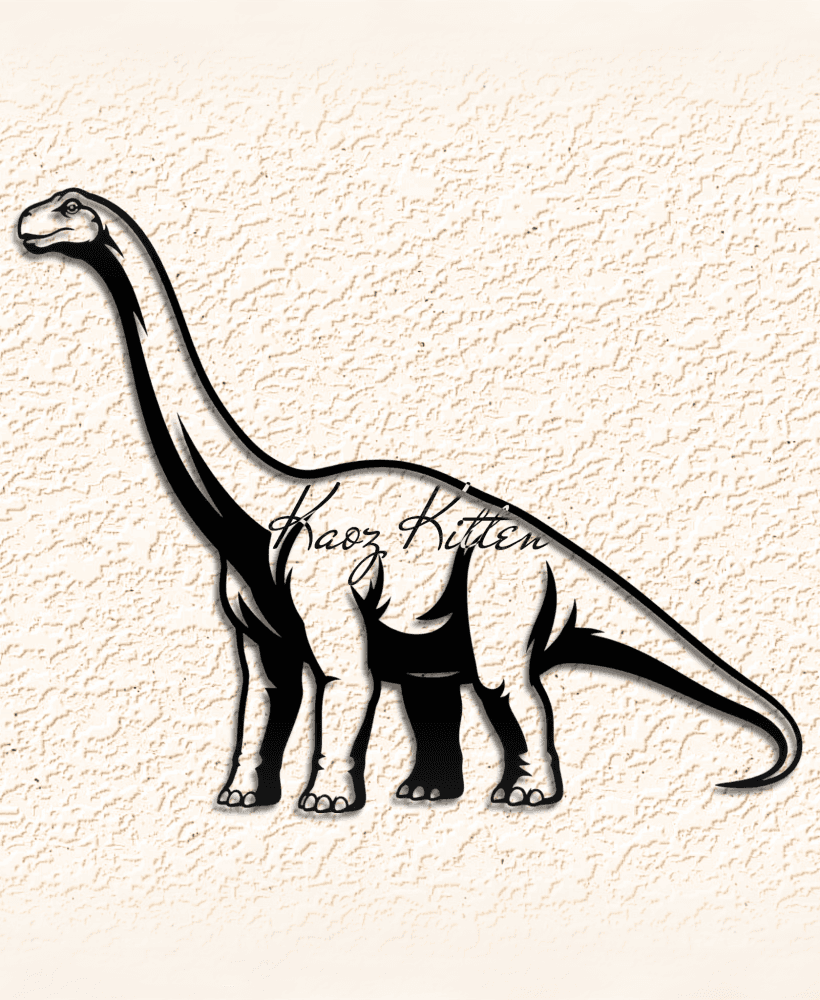 brachiosaurus-dinosaur wall art home decor 3d model