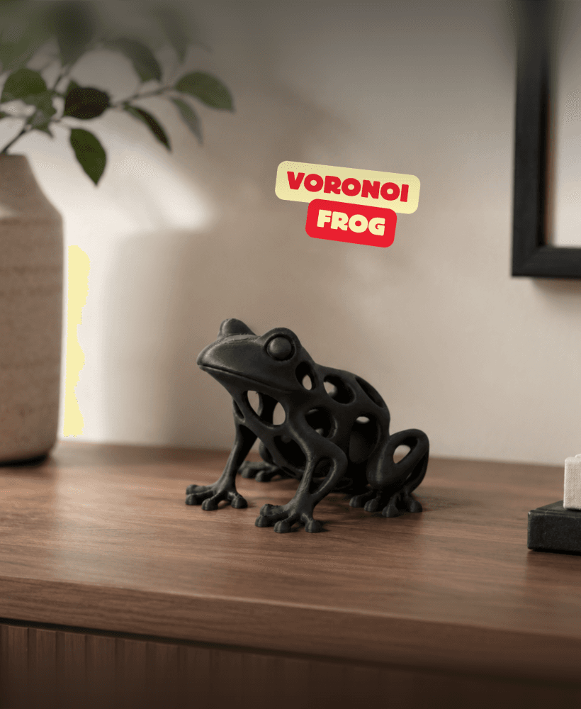 VORONOI FROG SCULPTURE / HOMEDECOR / MODERN DECOR / GOTHIC DECOR 3d model