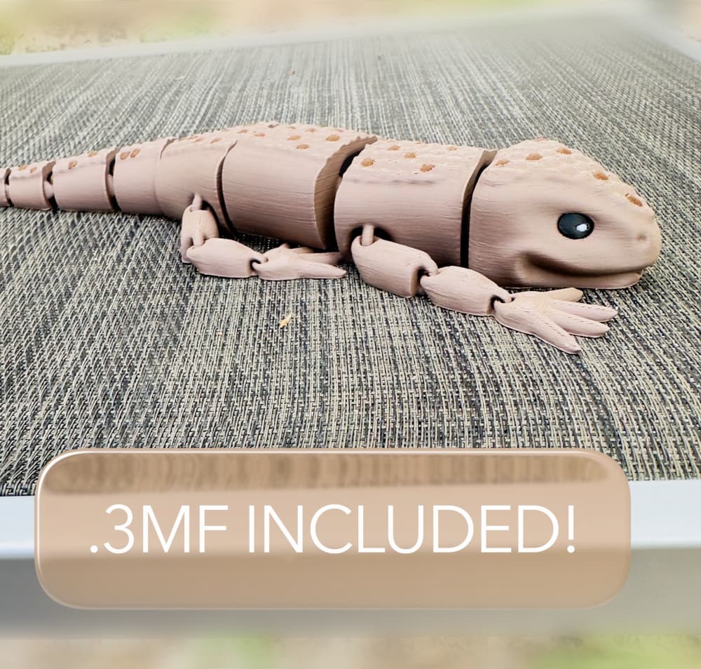 Adorable Blue-tongued Skink 3d model