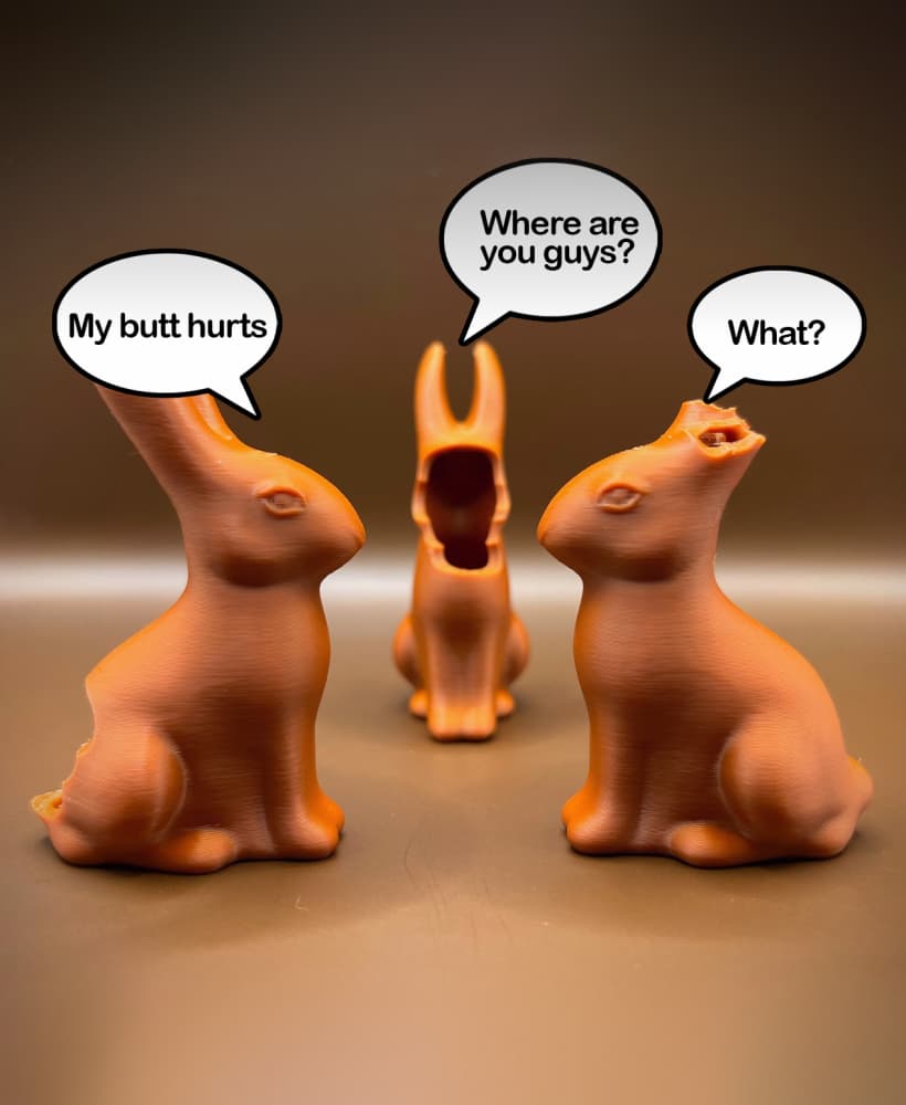 Chocolate Easter Bunnies 3d model