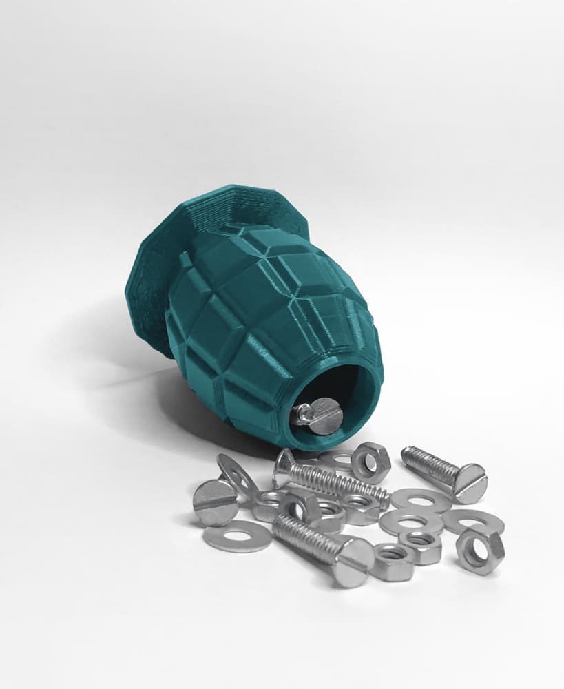 Grenade Container | Military prop container for your desk 3d model