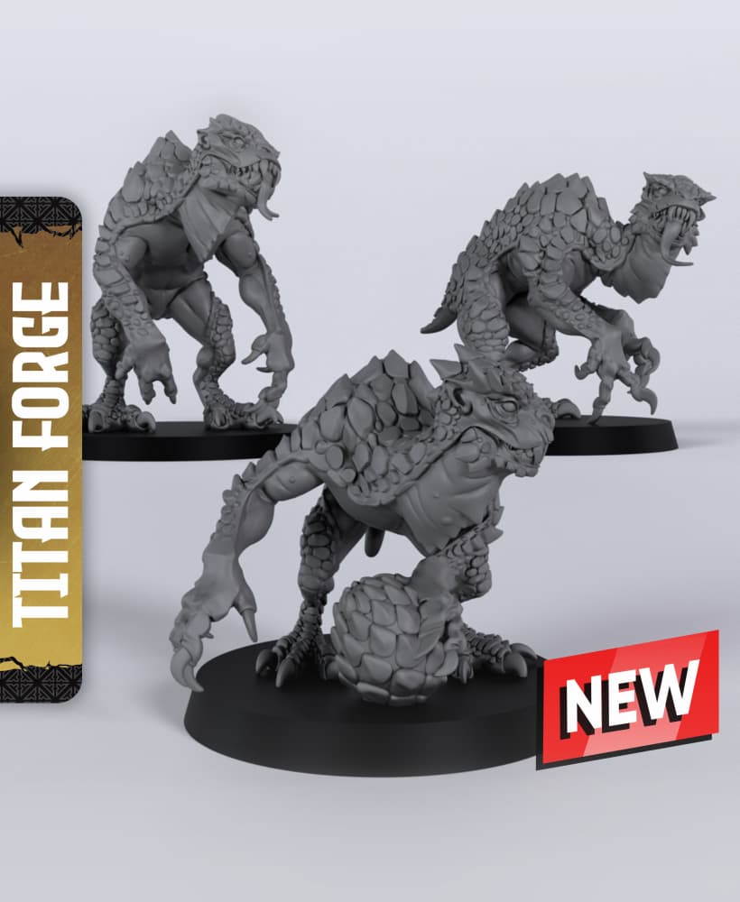 Broodguards - With Free Dragon Warhammer - 5e DnD Inspired for RPG and Wargamers 3d model