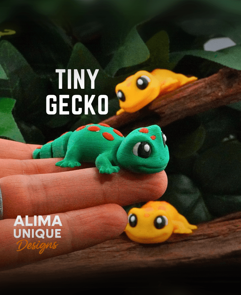 Articulated Tiny Gecko 3d model