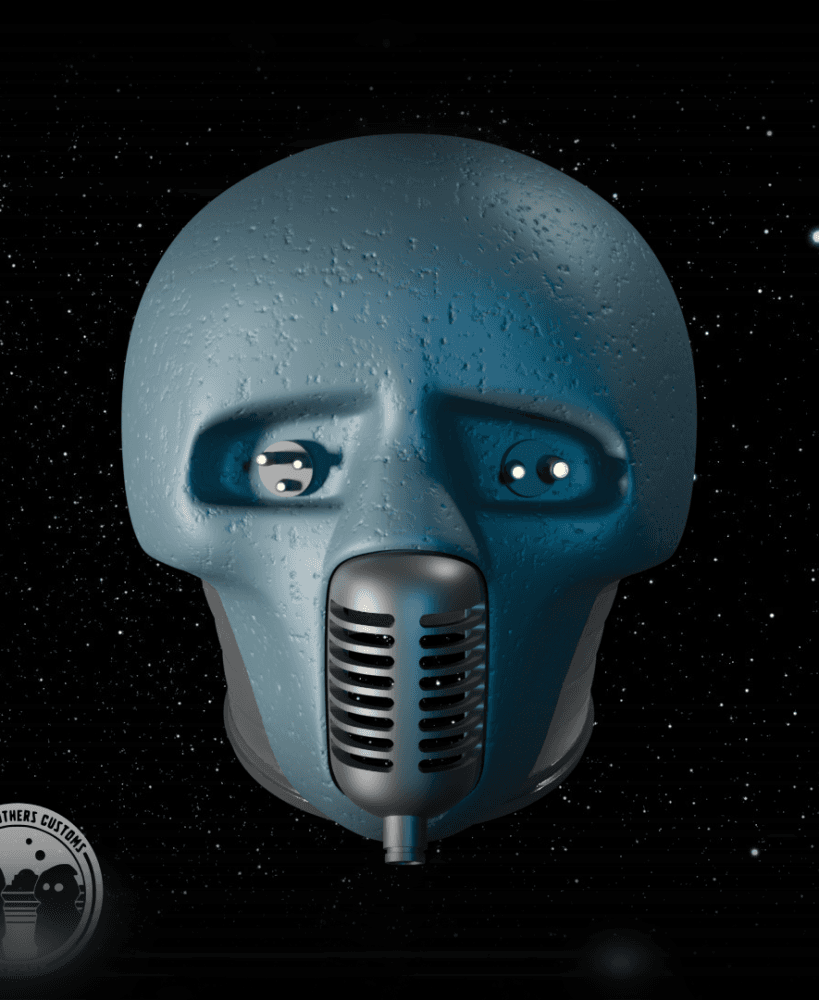 Wearable 2-1B Medical Droid Head 3d model