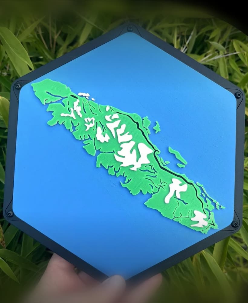 Vancouver Island Hexagon Tile 3d model