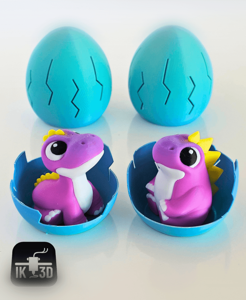 Breakable Surprise Eggs - Dinosaur Wave 2 / No Supports / 3MF 3d model