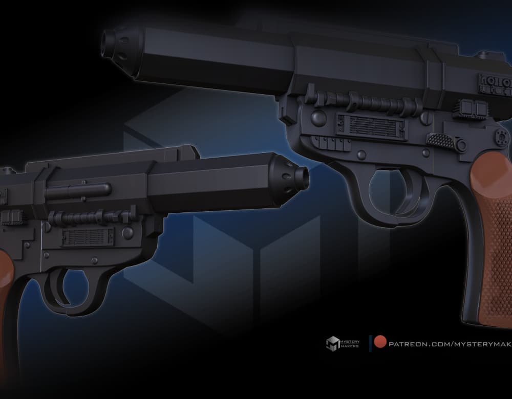 Captain Hayle’s blaster 3d model