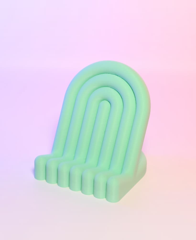 Rainbow Phone Stand 3d model