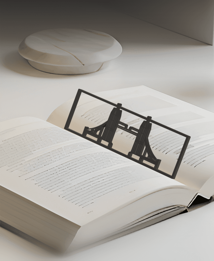 Bridge Bookmark, Creativity Bookmark, Gift Idea 3d model