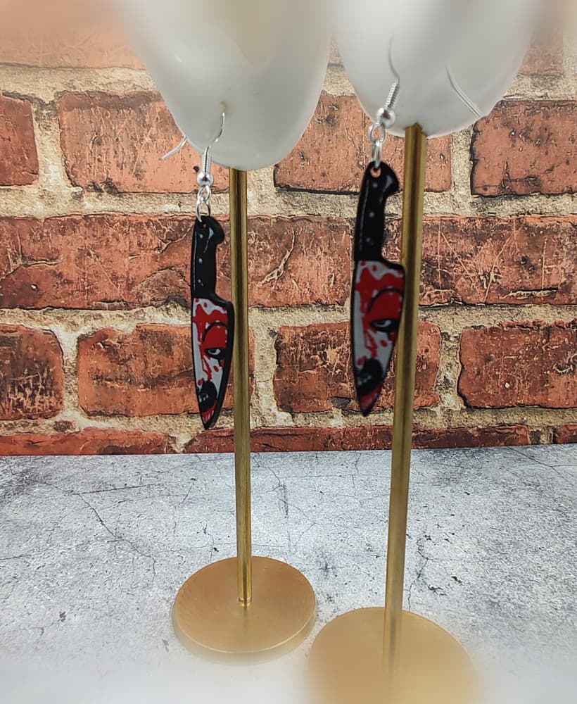 Scary Clown earrings 3d model