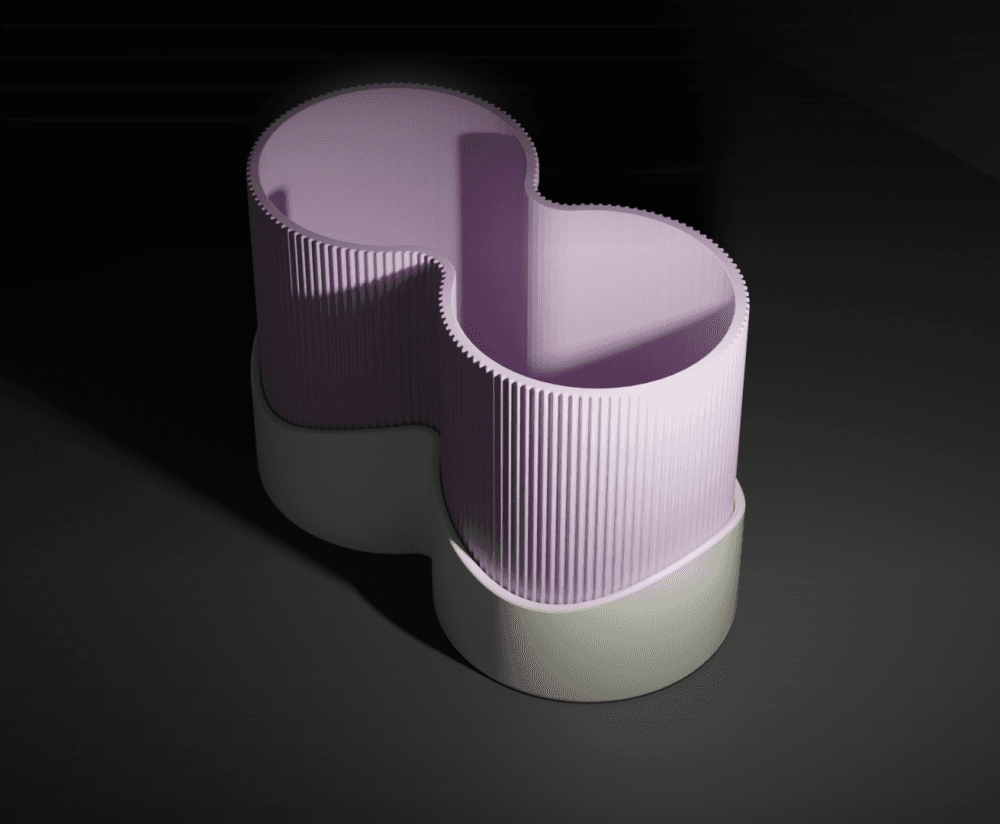 Planter - DoubleCylinder Version 3d model