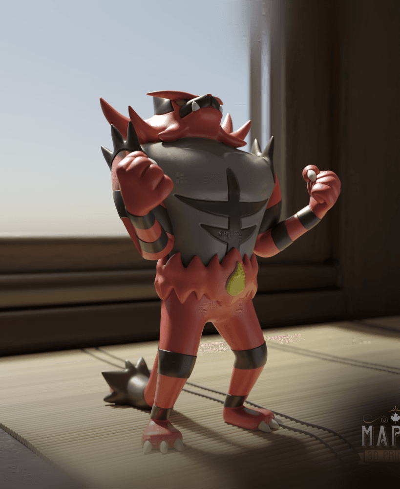 727. Incineroar - Basic & Ornamental 3d model